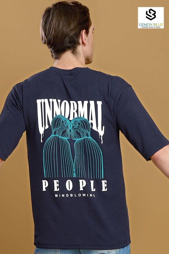 Mens Dark Blue Down Shoulder T-shirt - Color: Different Available