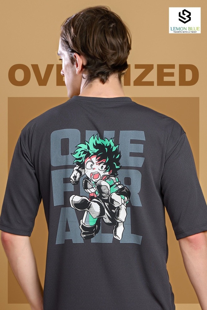 Mens Black Down Shoulder T-Shirt