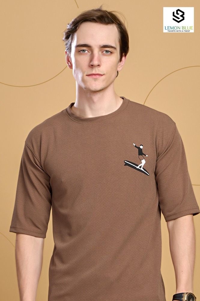 Mens Oversized Color Shoulder T-Shirt