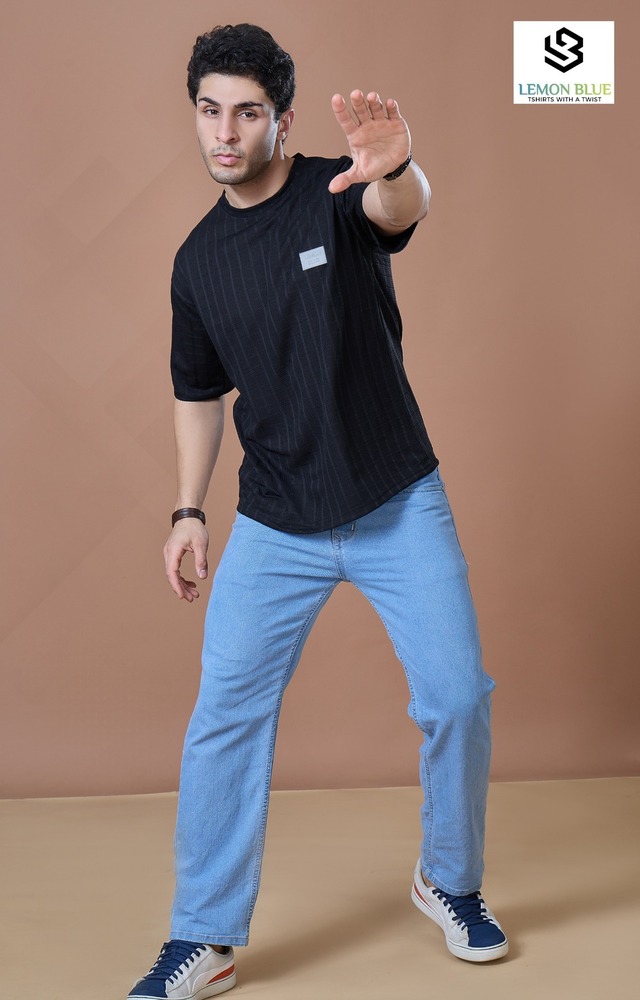 Mens Black Oversized T-Shirt - Color: Different Available