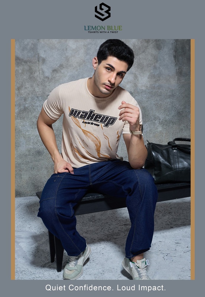 Half Sleeve With Puff Print T-Shirt