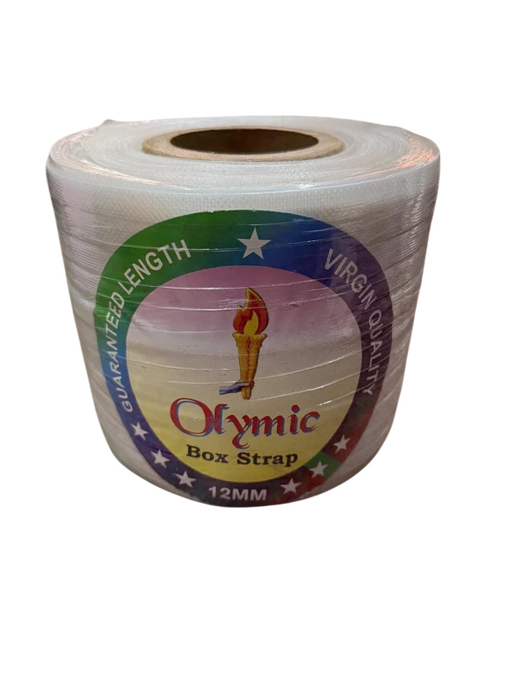 12 Mm Olympic Box Strapping Roll - Color: White