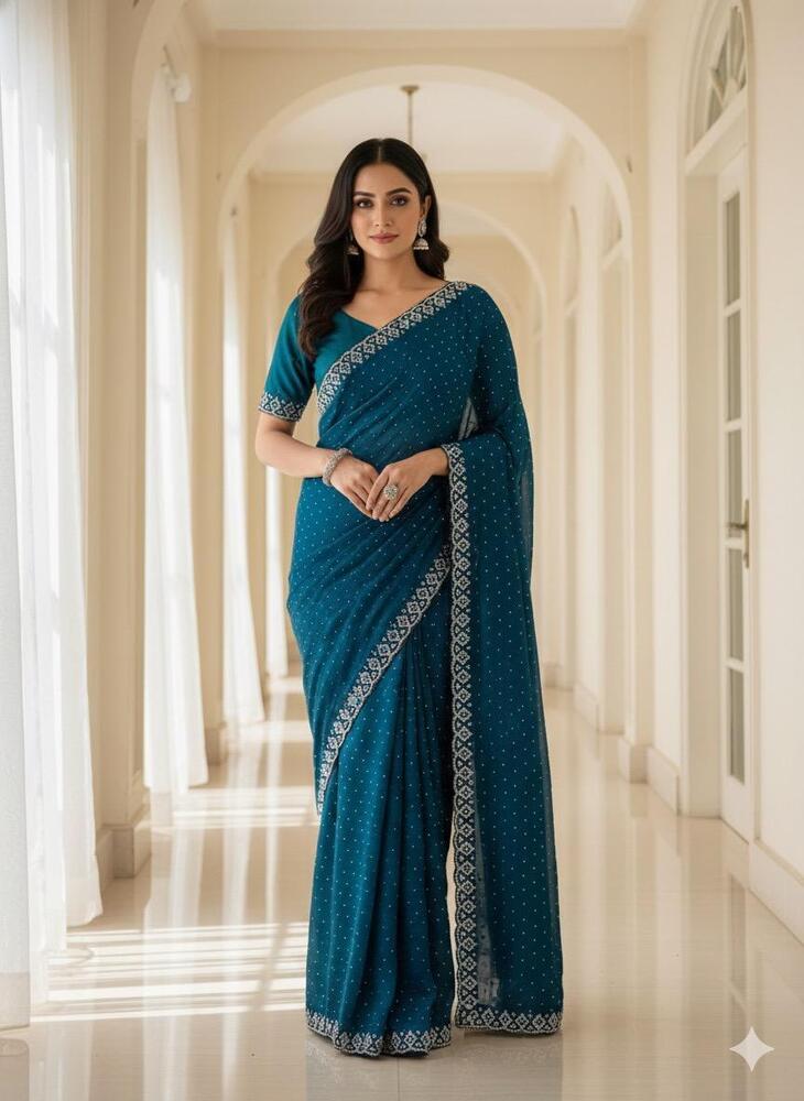 WOMEN'S SAREE FABRIC JIMMY ZHOO