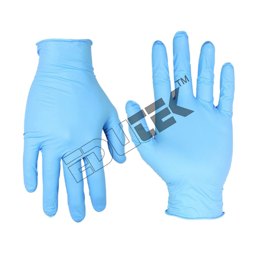 Gloves - Nitrile, 240 Mm Length, Light Blue Color | Disposable, Latex-free, Non-sterile, Powder-free, Semen Collection