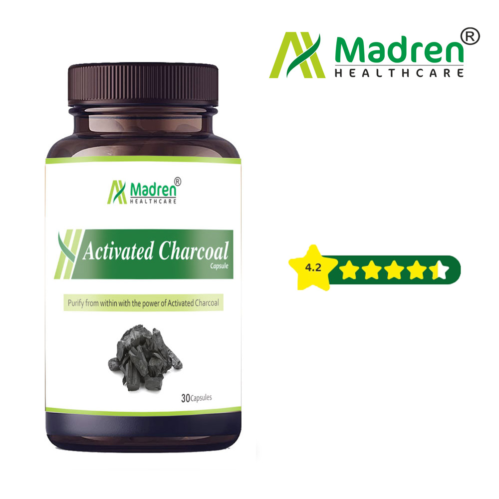 Activated Charcoal Capsules - Age Group: For Adults