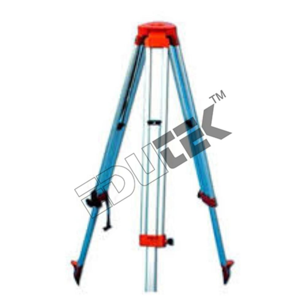 Tripod Stand - Aluminum Alloy, 1-1.5m Height Range, Blue Color, 25mm Leg Diameter, 3kg Weight, 10kg Load Capacity | Sturdy Design, Non-skid Rubber Pads