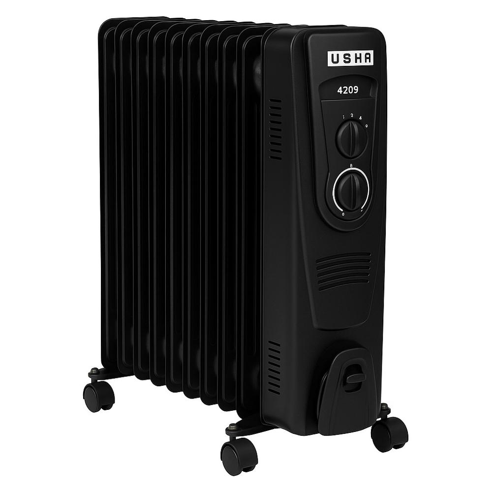 Oil Filled Radiator Heater - Color: Black