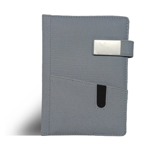 A2 Grey Linen Type Diary