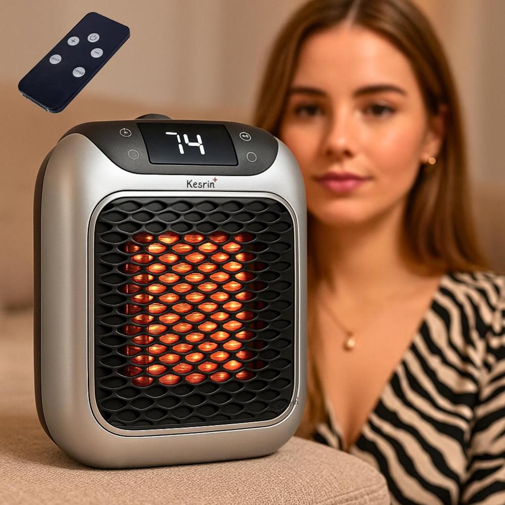Portable Electric Room Heater - Material: Copper