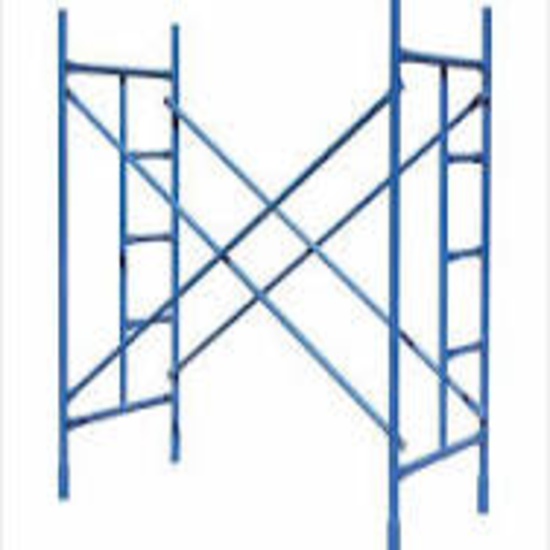 H Frame Cross Brressing - Mild Steel, 1.5-3m Length, Silver/Blue | Corrosion Resistant, Pin-Locked, Load Capacity 2000 kg