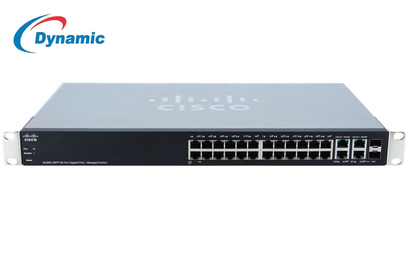 Cisco Sg300-28 28-port Gigabit Managed Switch - Cable Length: Up To 100m On Ethernet Ports Meter (M)