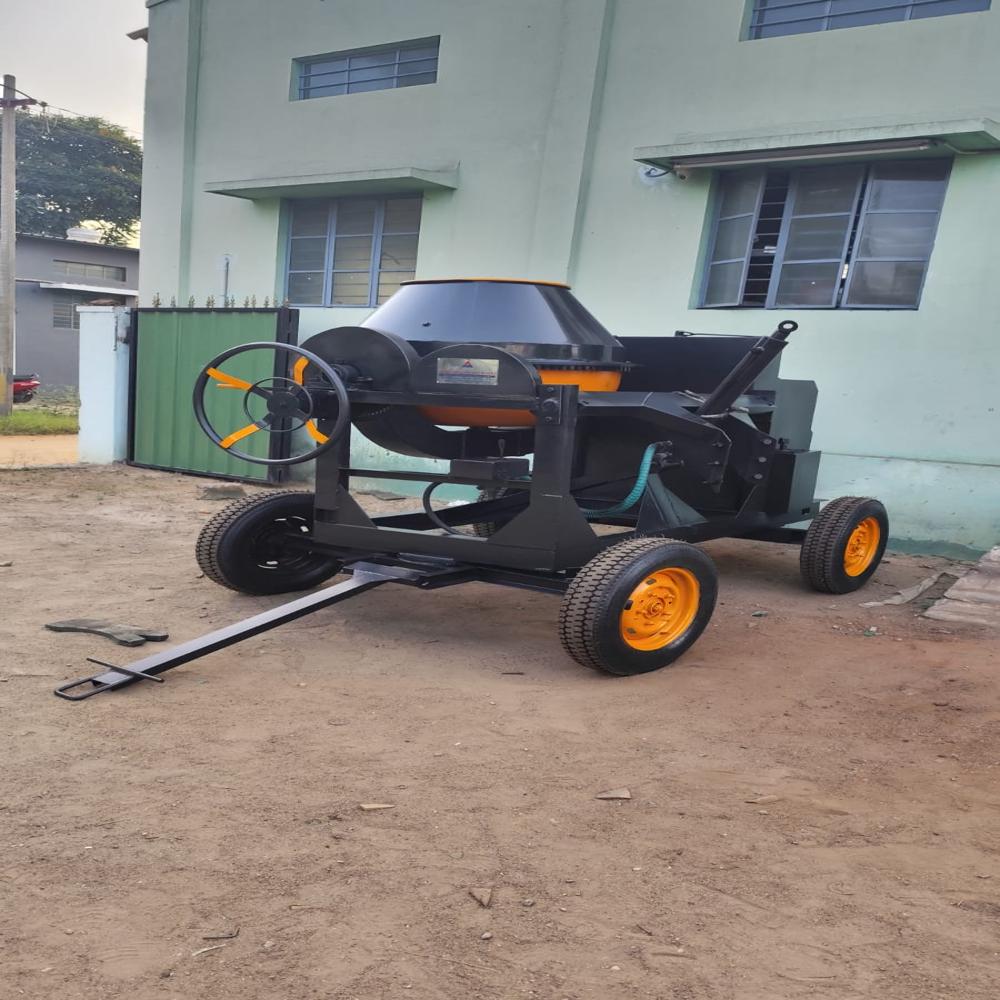 Concrete Mixer with Hydraulic Hopper