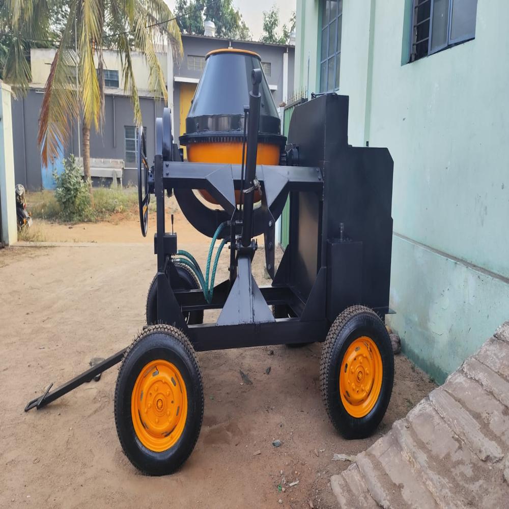 Concrete Mixer with Hydraulic Hopper