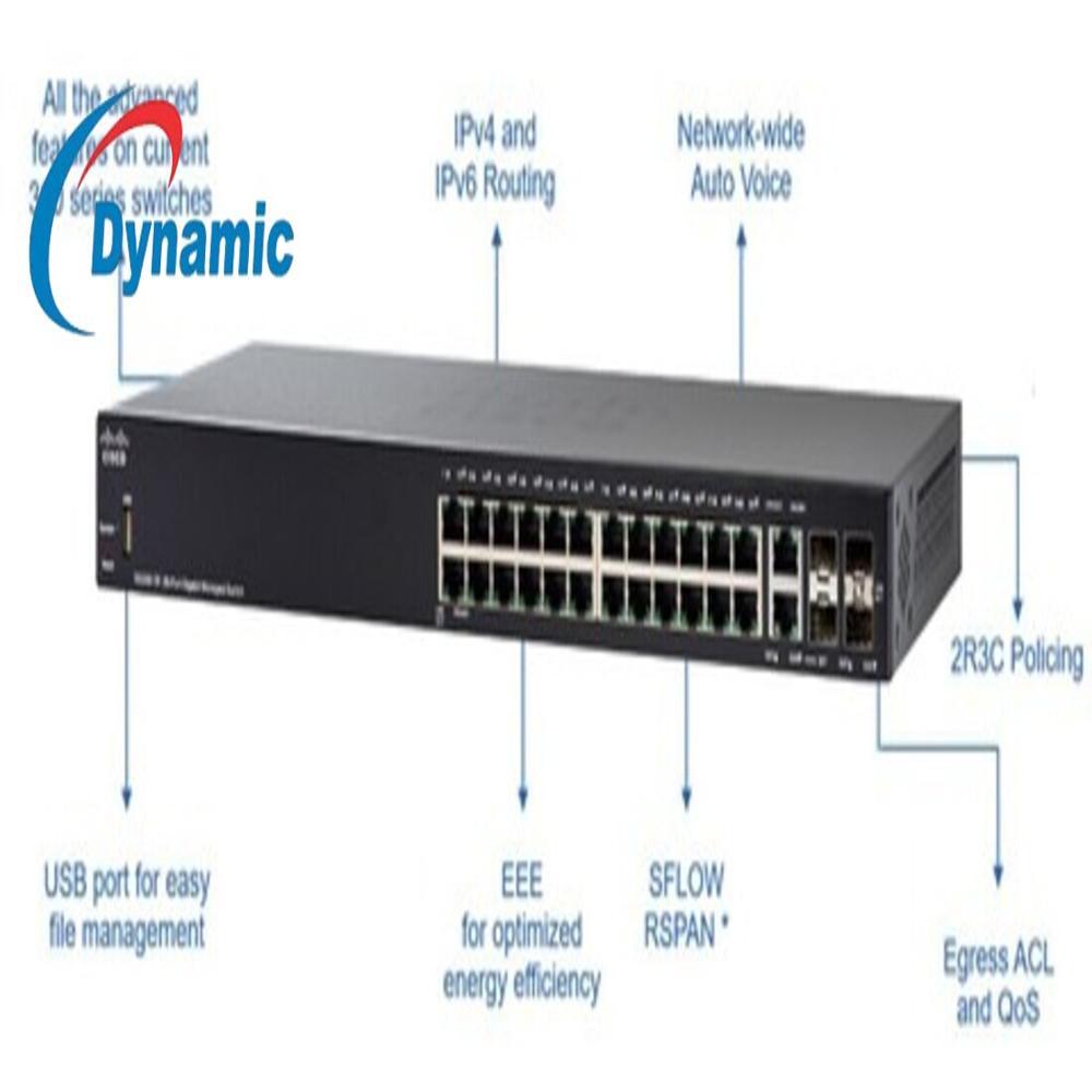 Cisco SG350-28 28-Port Gigabit Managed Switch
