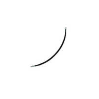 Baj005 Rear Brake Hose - Color: Black