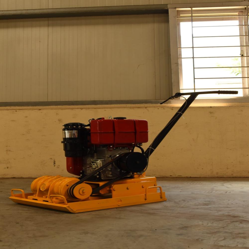 Plate Compactor With 1520 Greaves Diesel Engine - Color: Yellow