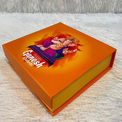 5X5X1.5 Inch Ganpati Bappa Box