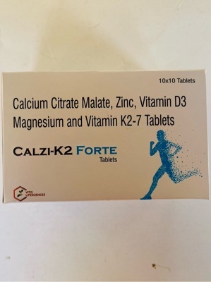 Calcium Citrate Malate, Zinc, Vitamin D3 Magnesium And Vitamin K2-7 Tablets