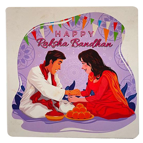 6X6X3 Inch Raksha Bandhan Box