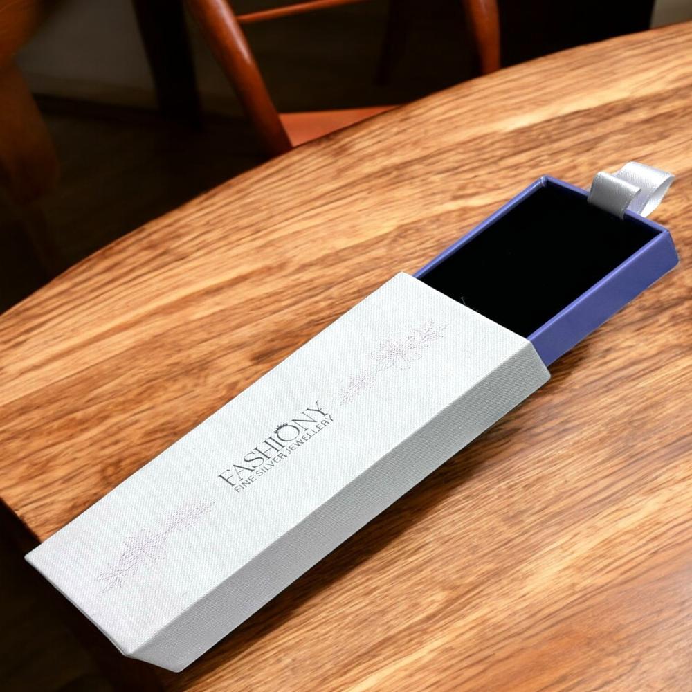 Jewellery Drawer Box with Foam and Ribbon Insert