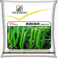 Krish Mch-27 F1 Chilli Hybrid Seeds - Color: Green