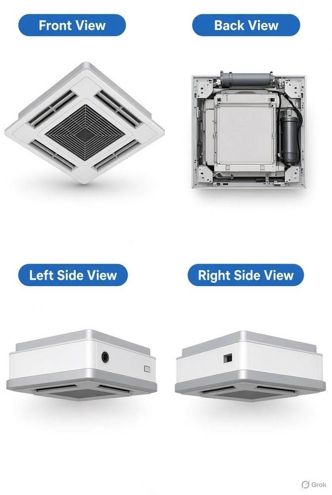 1.5 Tr Inverter Cassette - Color: White