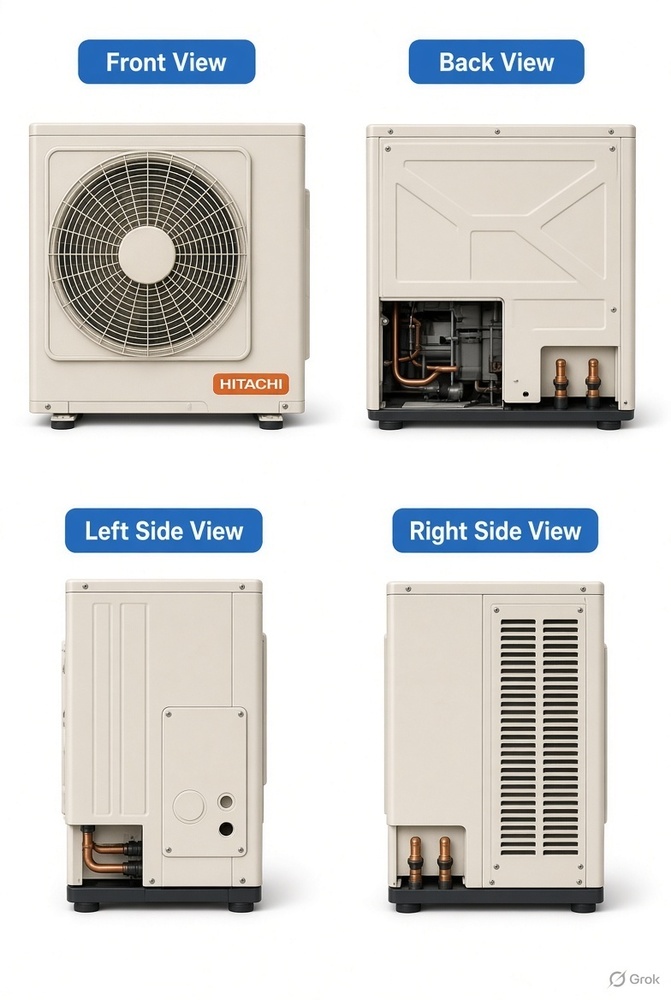 Eco Hitachi Ductable Air Conditioner - Capacity: 1.5 Ton
