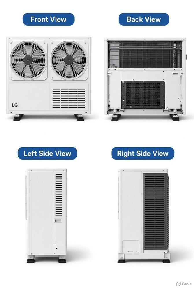 Lg Inverter Dutable 5.5 Ton Ac - Color: White