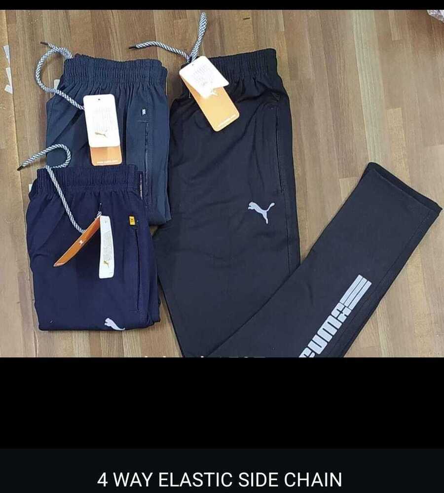 Four Way Elastic Side Chain Mens Track Pant - Color: All Color