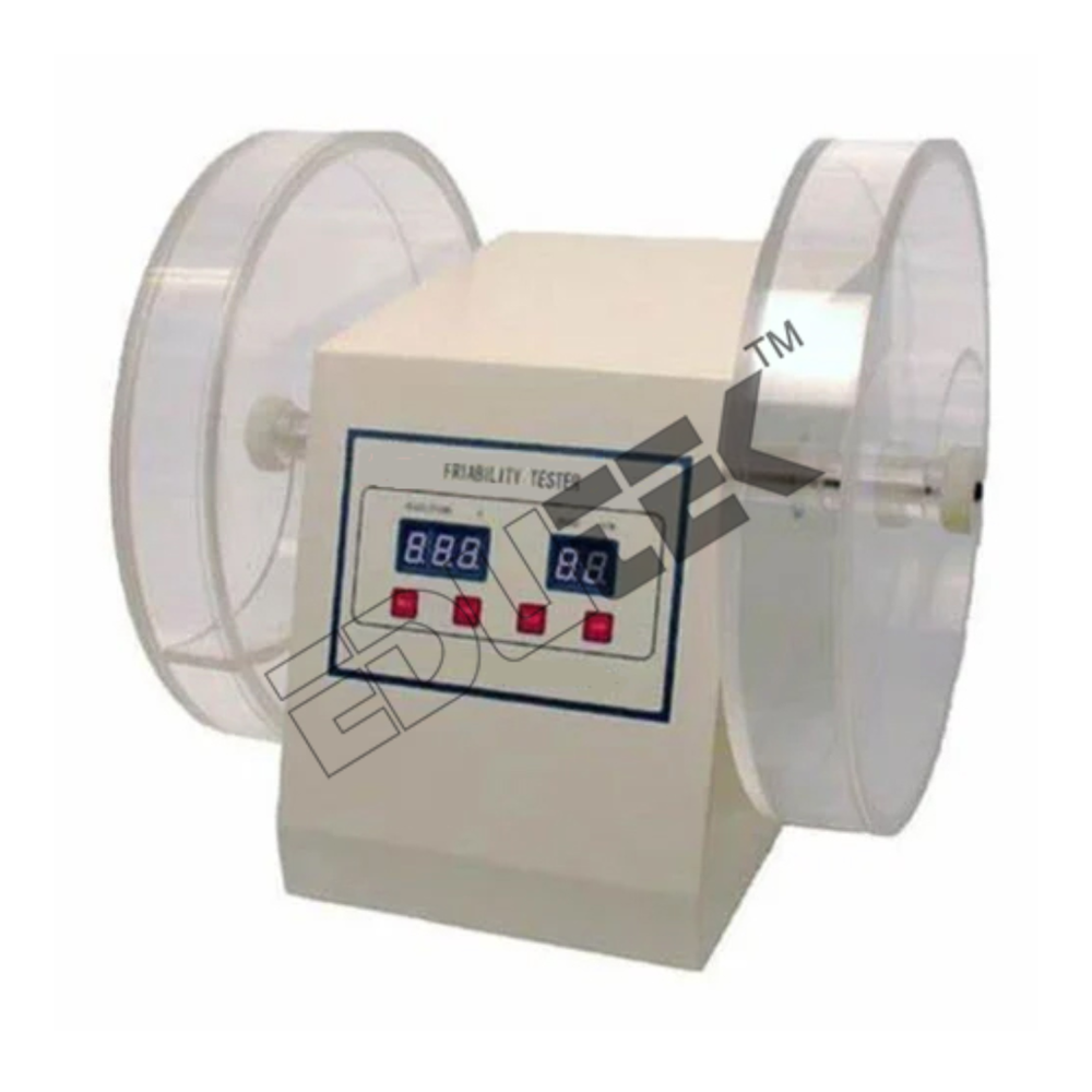 Friability Test Apparatus - Stainless Steel Frame, Adjustable Testing Speed And Precision Measurement