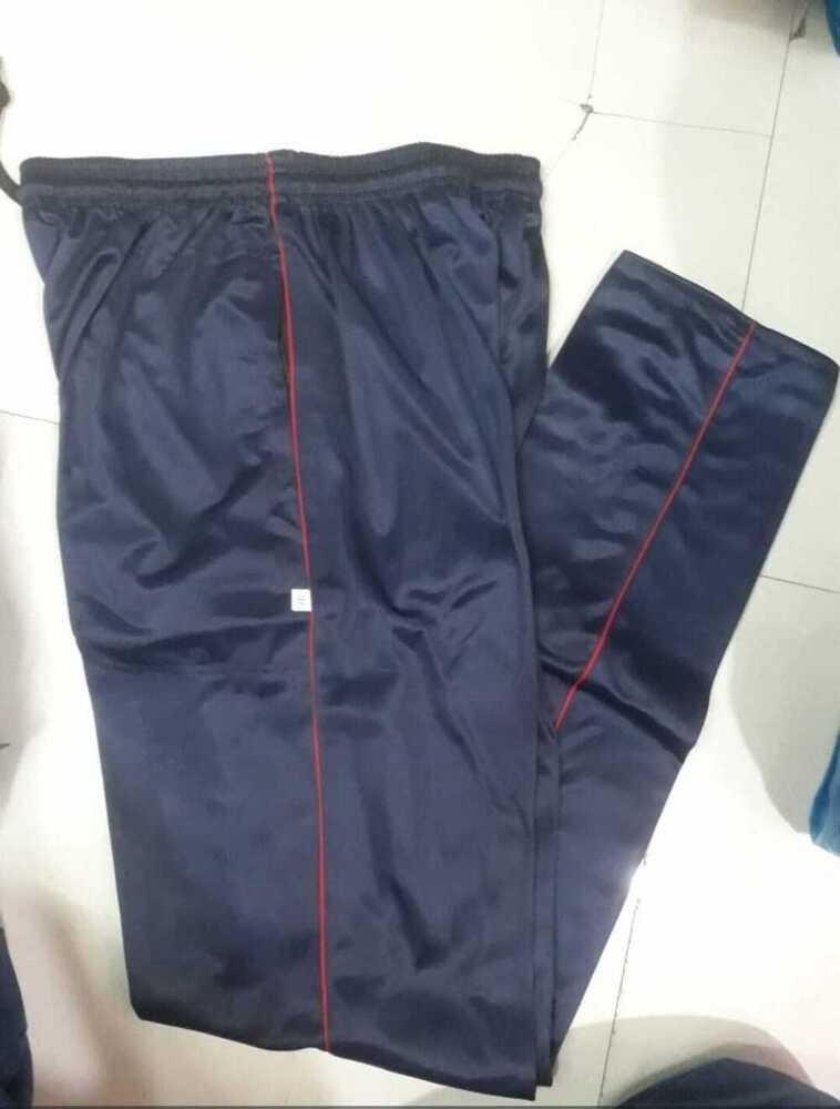 Mans Running Track Pant - Color: Black Navy White