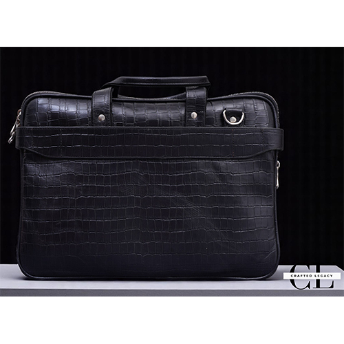 Leather Laptop Bag - Color: Brown