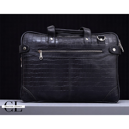 Leather Laptop Bag - Color: Brown
