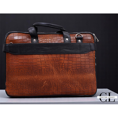 Leather Laptop Bag - Color: Brown