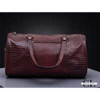 Leather Travel Bag - Color: Brown