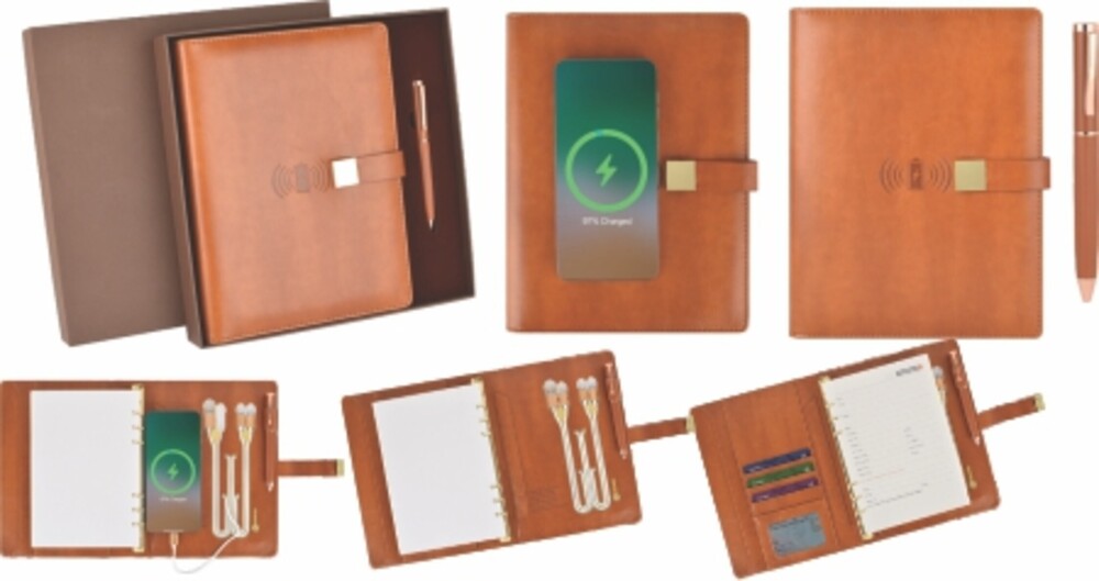Wireless Powerbank Notebook With Pen