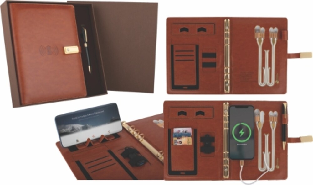 Leather Powerbank Notebook