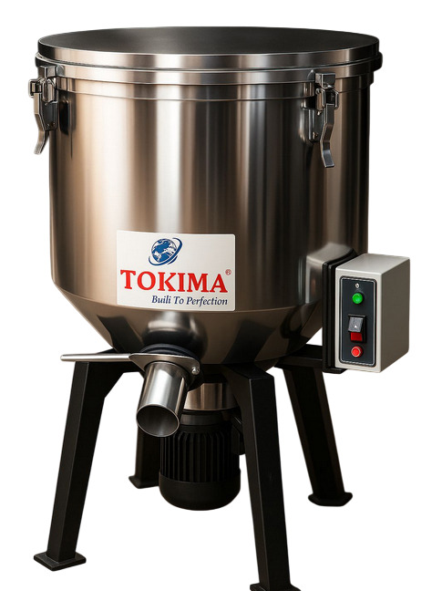 Color Mixer (Vertical & Horizontal) Consistent Masterbatch & Resin Mixing - Color: Grey