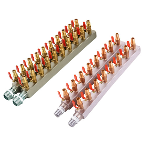 Water Manifold (Ss 4-In - 4-Out) Centralized Cooling Distribution - Color: Multi Colour
