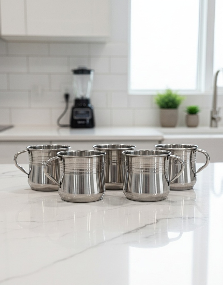 80 Ml Single Wall Cup - Color: Silver