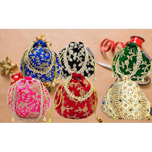 Assorted Designer Potli Bag - Color: Multicolor