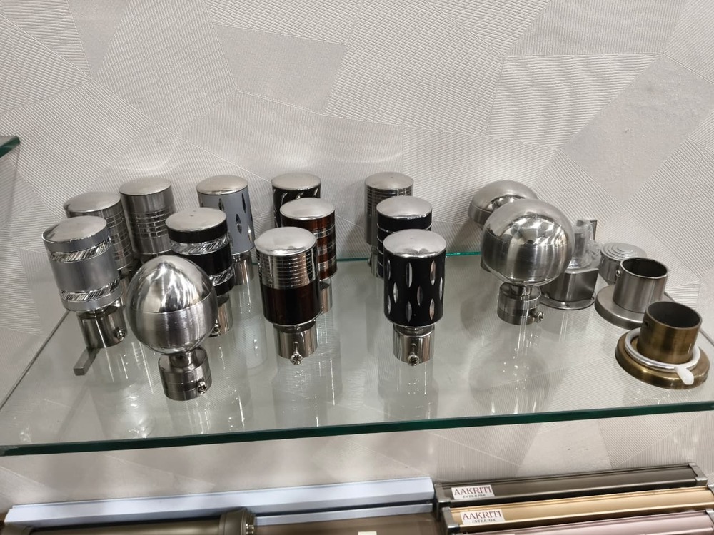 Curtain Finials - Color: Silver