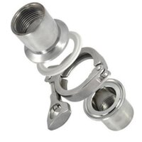 Sanitary Female Threaded Ferrule Pipe Fitting - Color: Silver