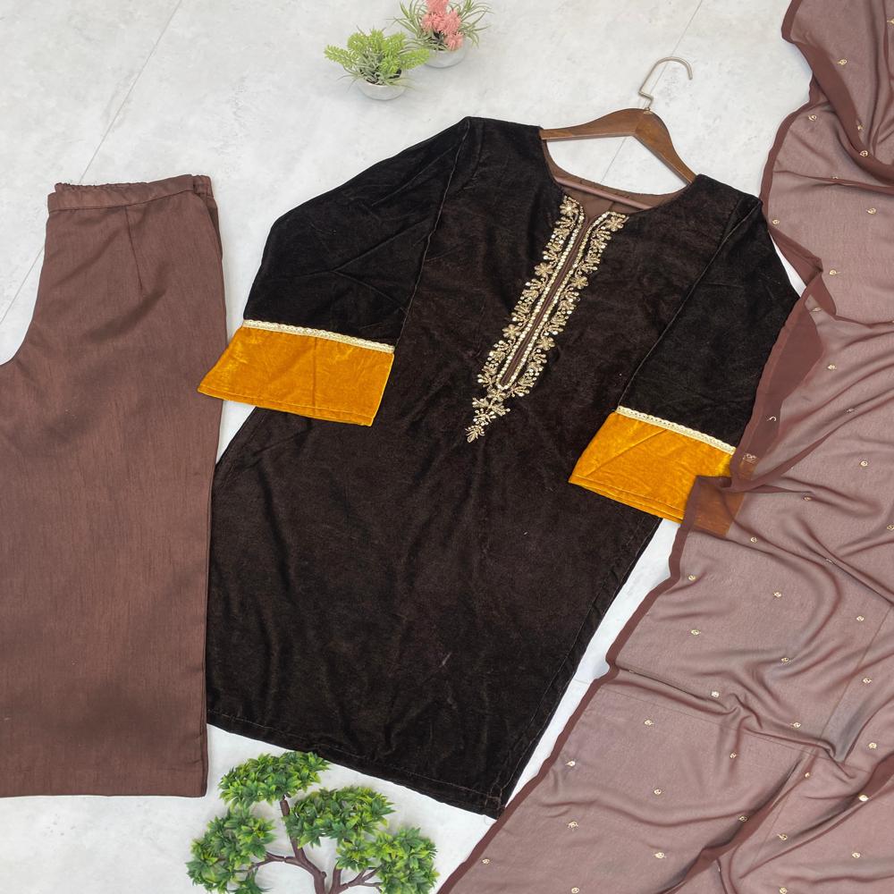 Soft Velvet Designer Suit