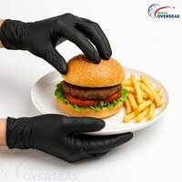 Black Nitrile Disposable Gloves