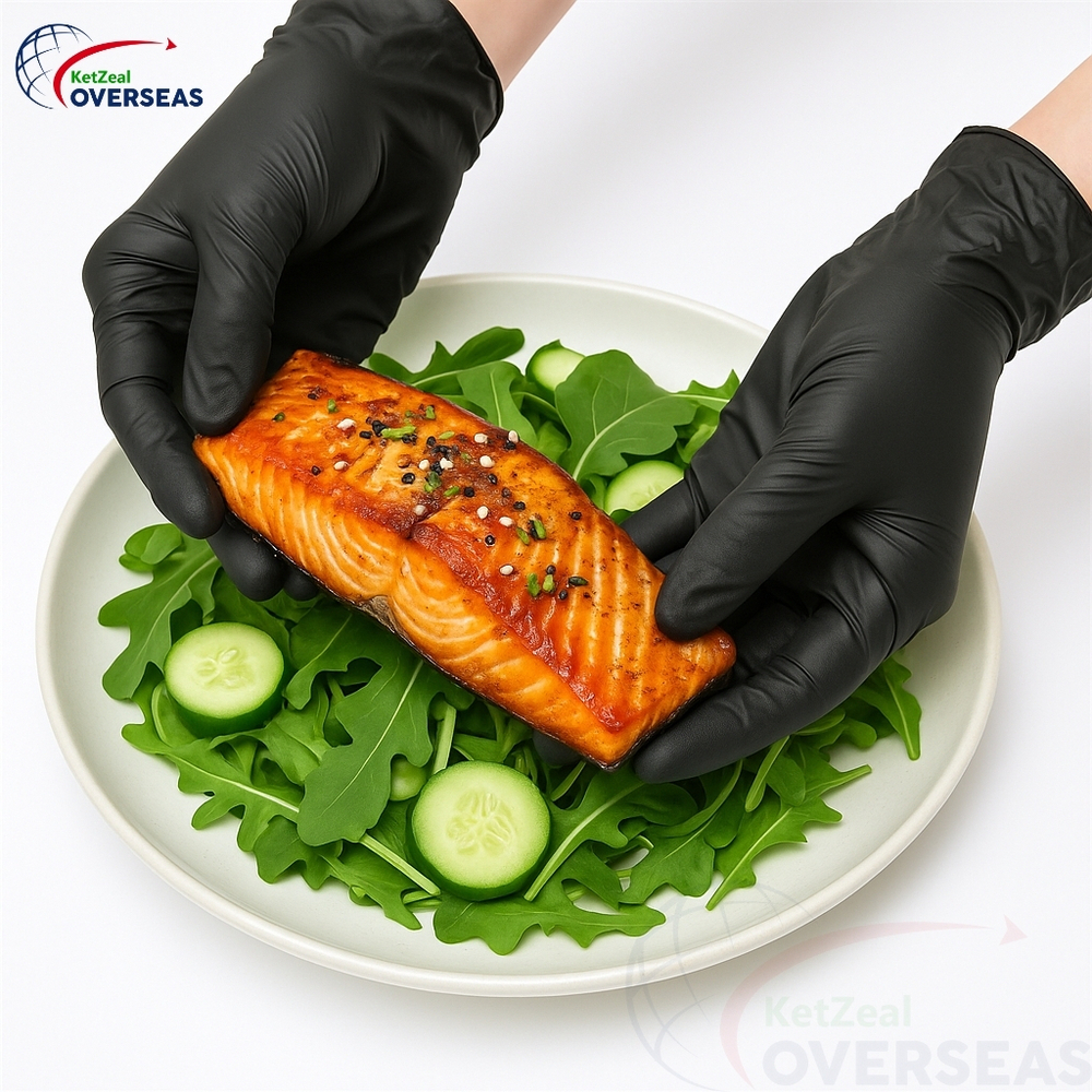 Black Nitrile Disposable Gloves