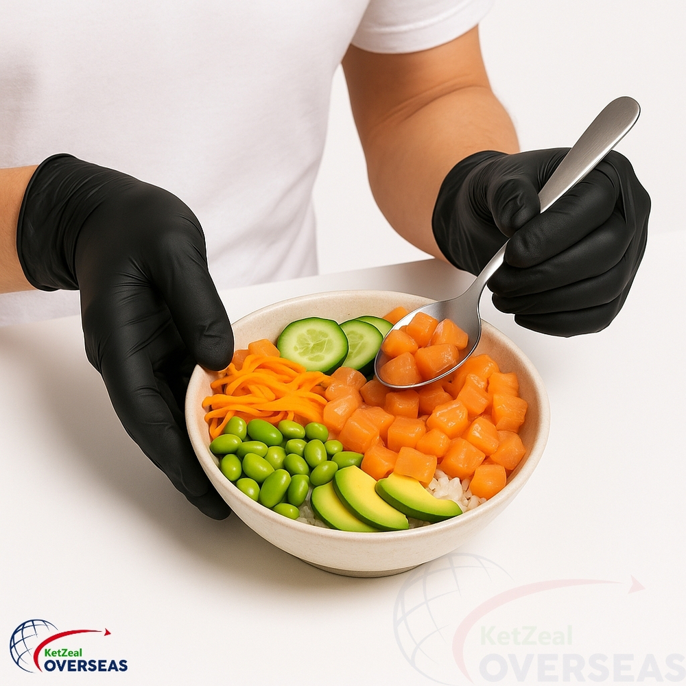 Black Nitrile Disposable Gloves