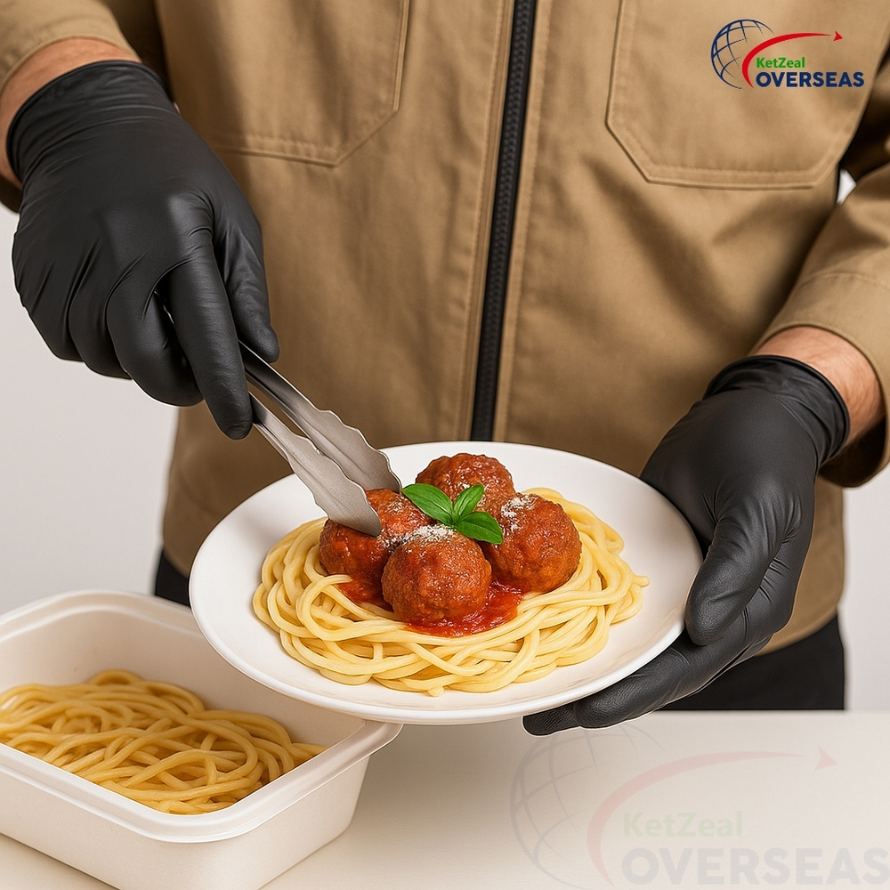 Black Nitrile Disposable Gloves