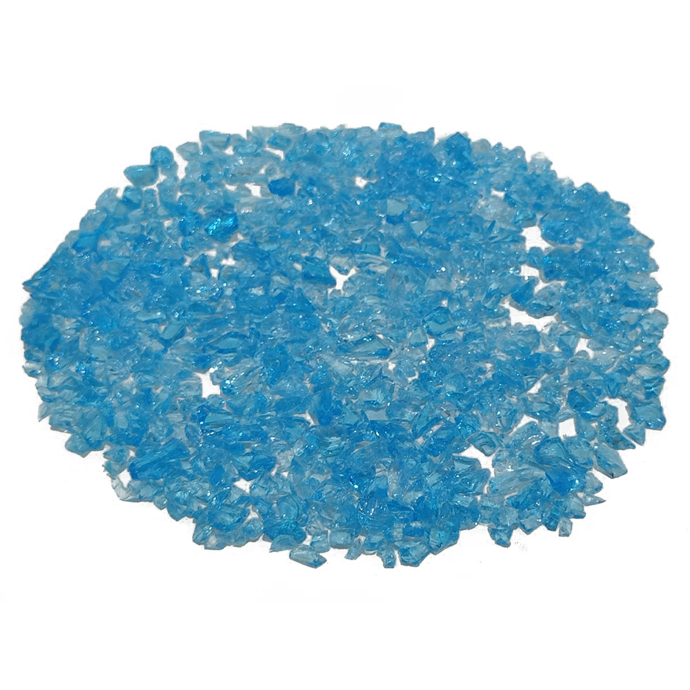 Sky Blue Glass Chips - Length: Varies (Typically 5 Mm A 30 Mm) Millimeter (Mm)