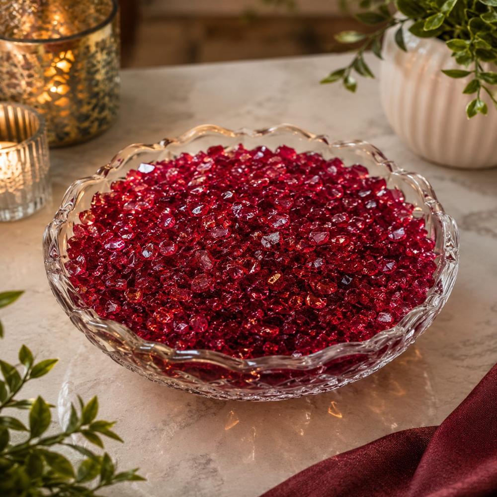 Premium Red Color Glass Crushed Chips - Hardness: Rigid